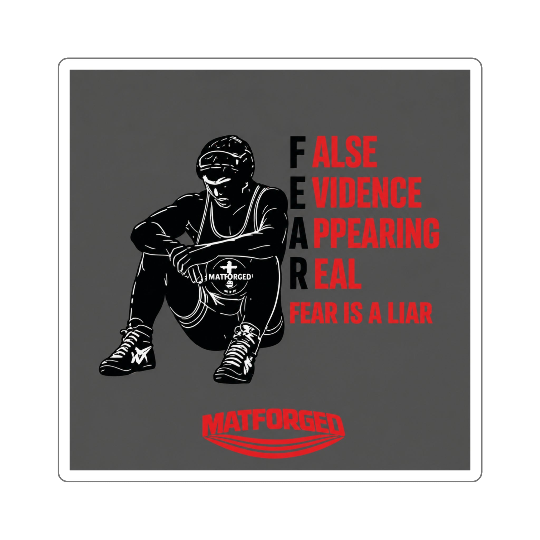 MindForged - Fear Is a Liar (Boys) Square Sticker