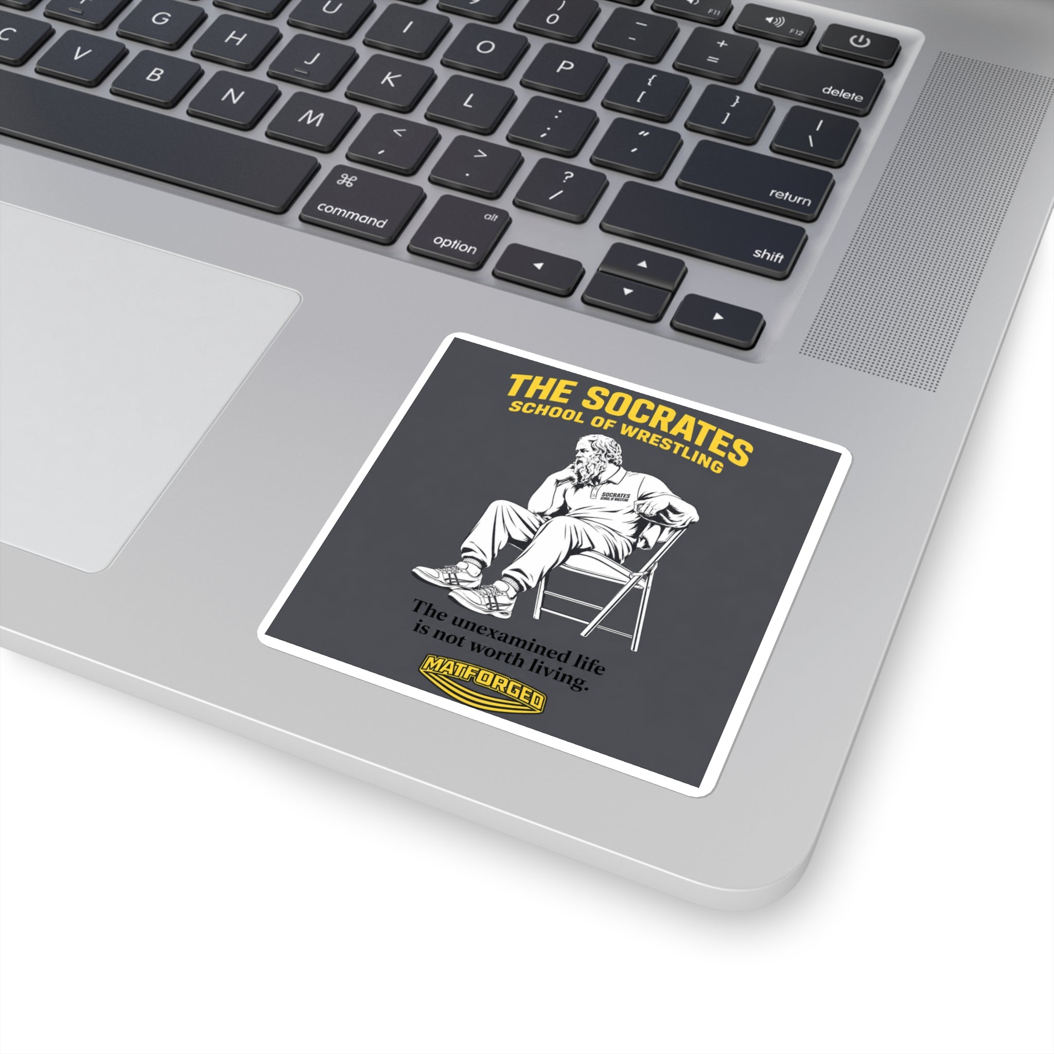 MindForged - The Socrates School of Wrestling Square Sticker