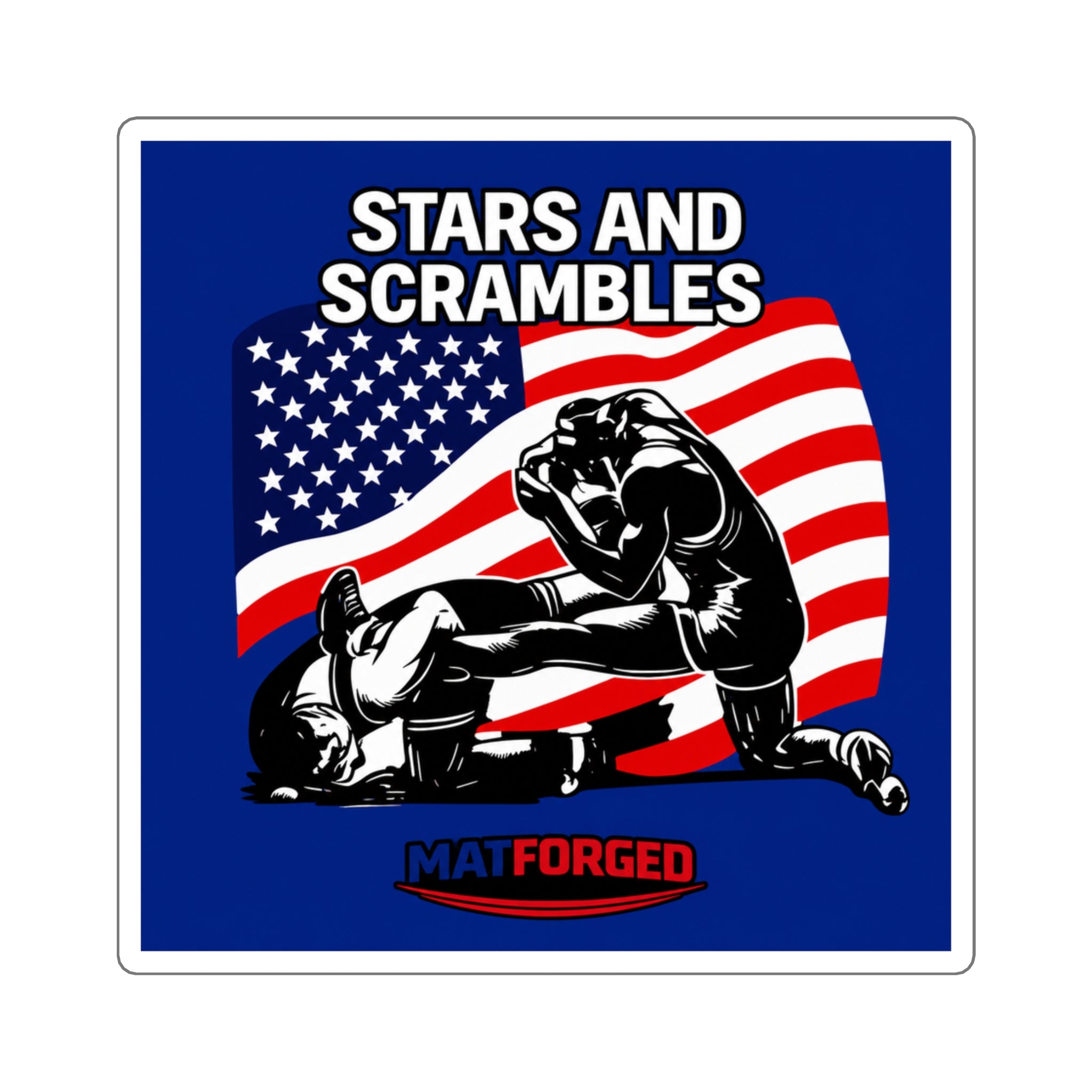 Patriotic - Stars and Scrambles Square Sticker