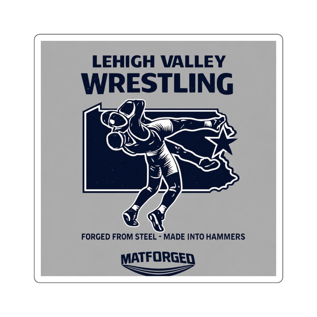 Wrestling Hotbed/Bragging Rights - Lehigh Valley Wrestling Square Sticker