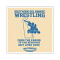 Wrestling Hotbed/Bragging Rights -  Delaware Wrestling Square Sticker