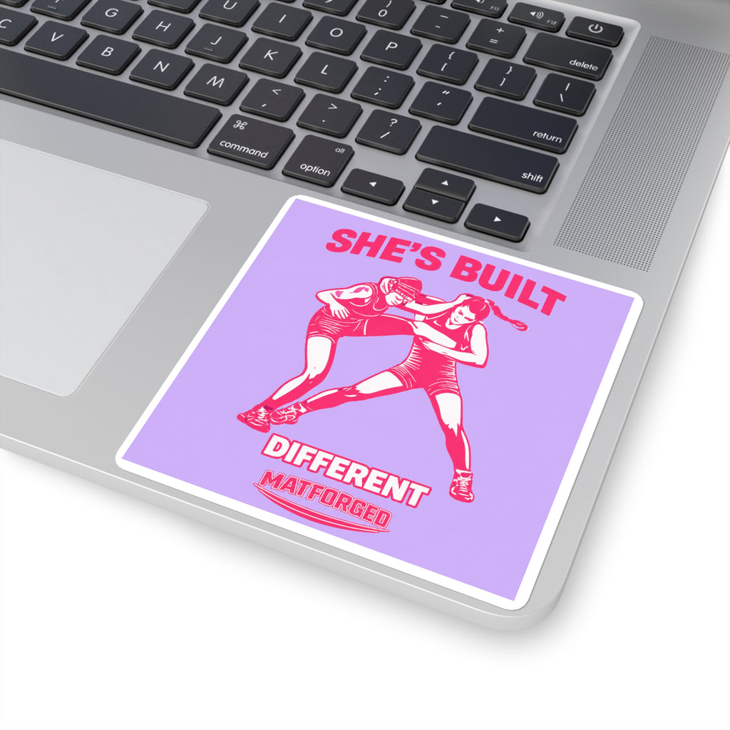 Girls - She’s Built Different Square Sticker