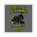 Mat Culture - Certified Scramble Addict Square Sticker