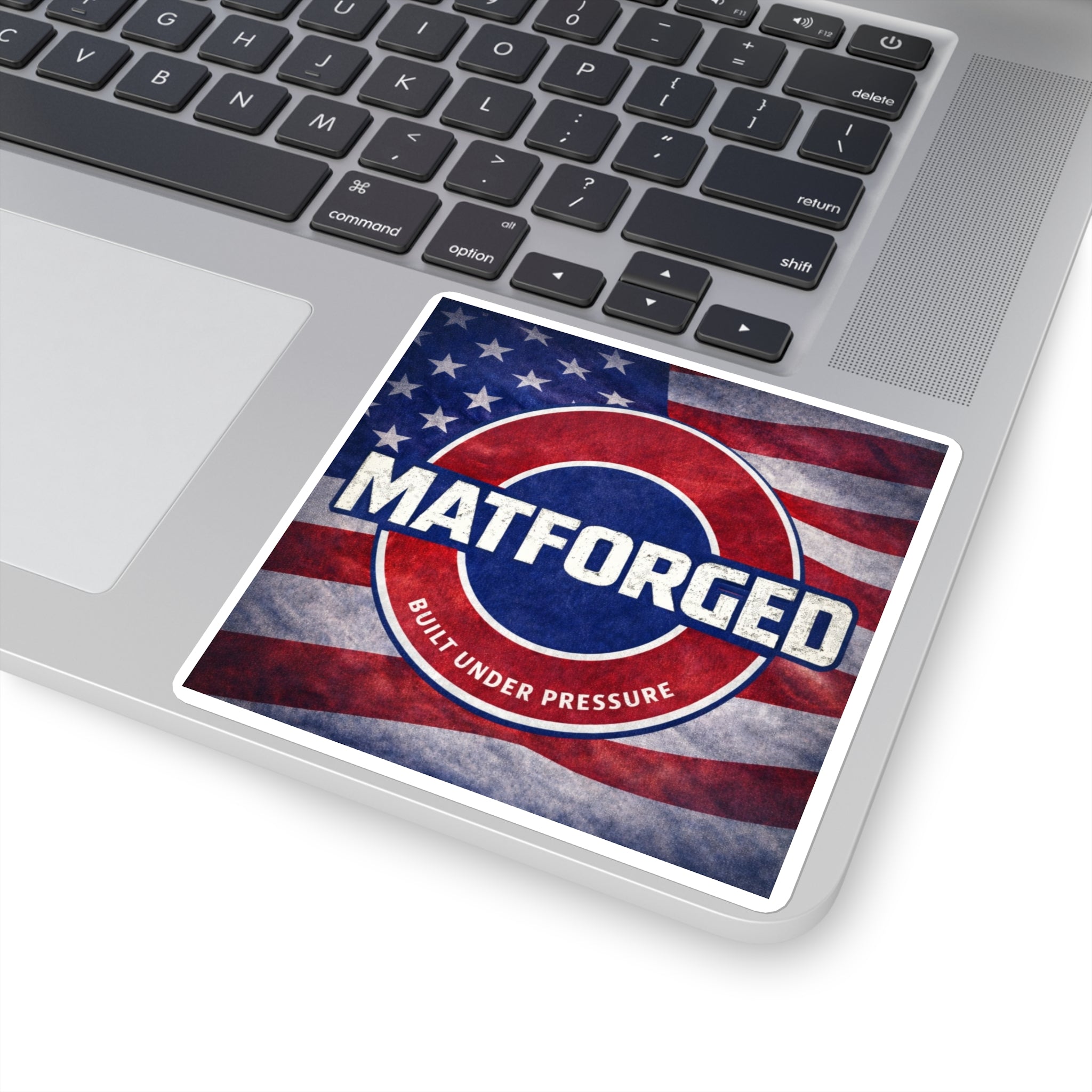 MatForged Patriotic Original Logo Square Sticker