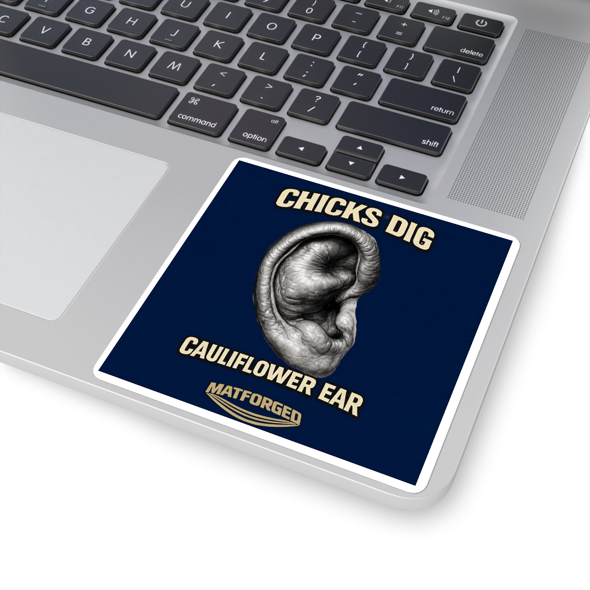Cauliflower - Chicks Dig Cauliflower Ear Square Sticker