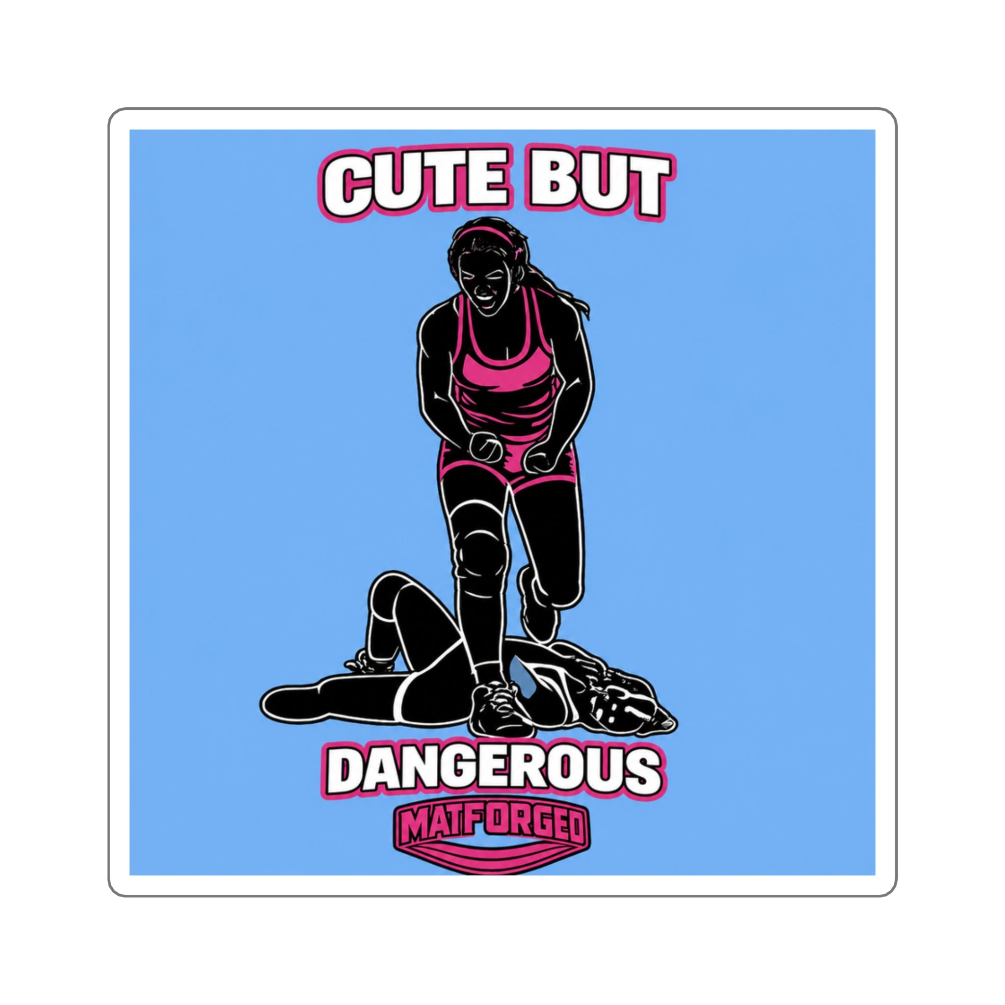 Girls - Cute But Dangerous Square Sticker