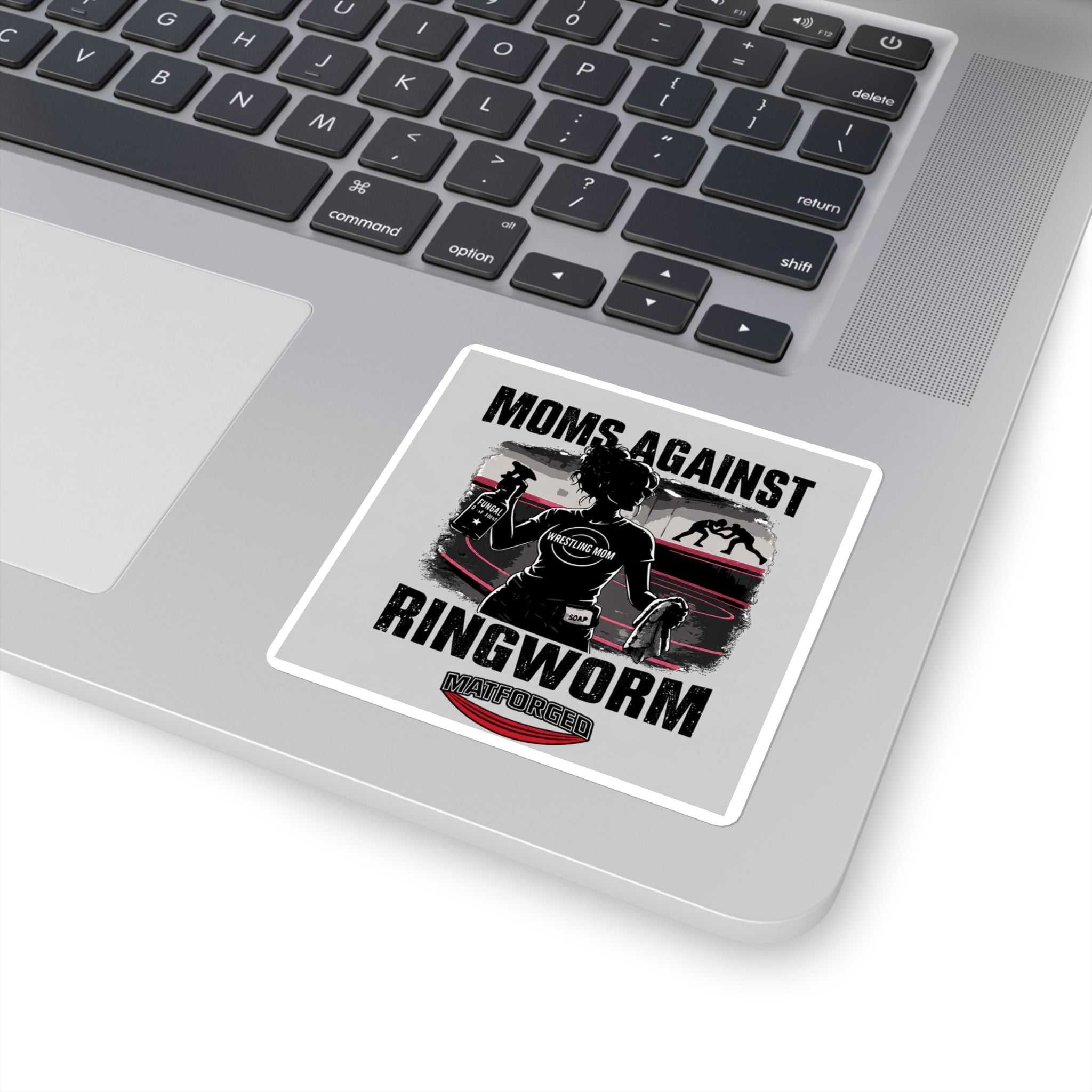 Support System - Moms Against Ringworm Square Sticker