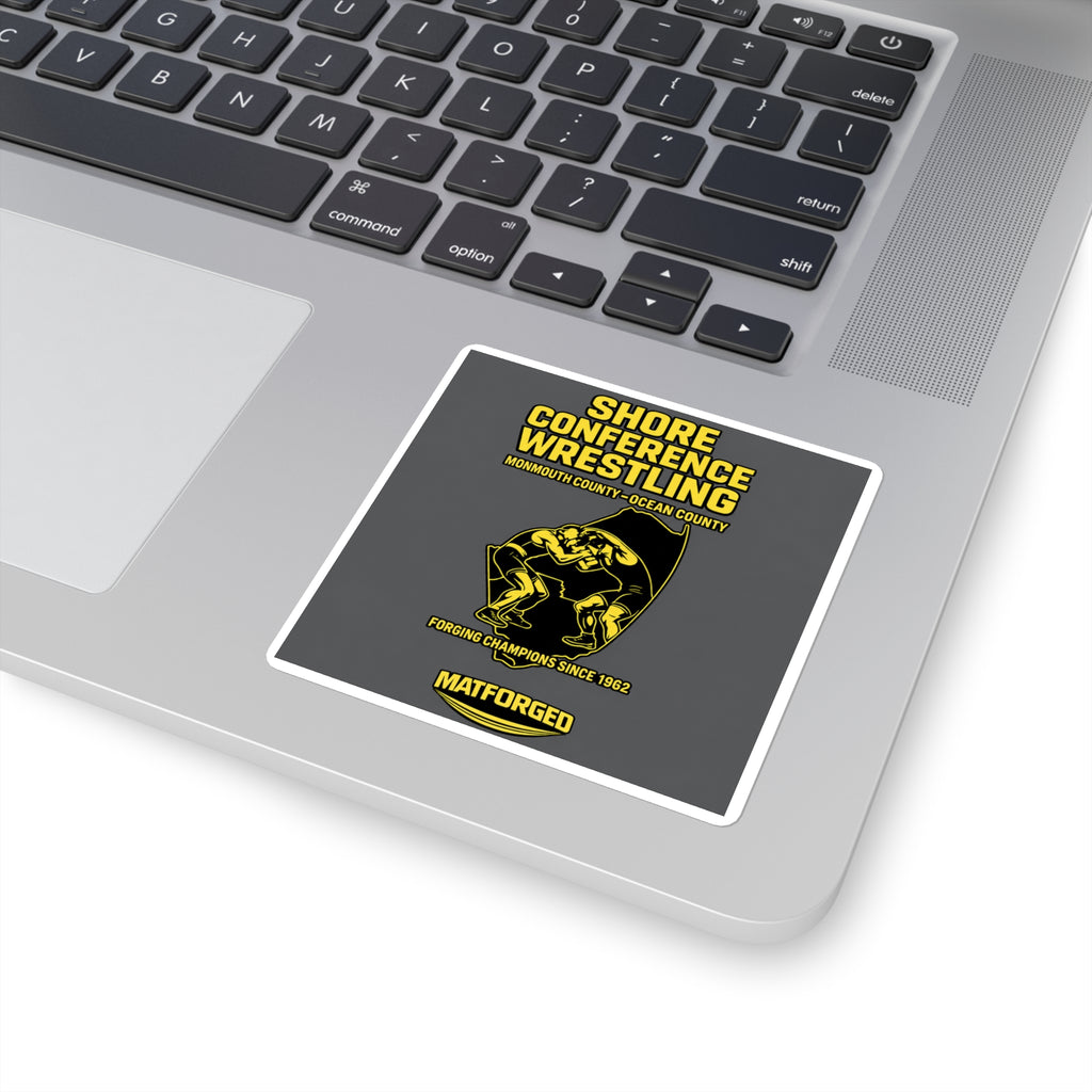 Wrestling Hotbed/Bragging Rights - Conference Wrestling Square Sticker