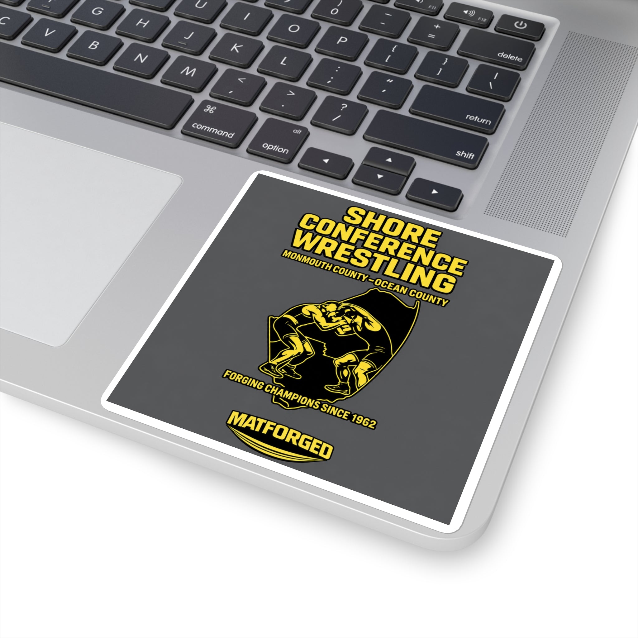 Wrestling Hotbed/Bragging Rights - Conference Wrestling Square Sticker