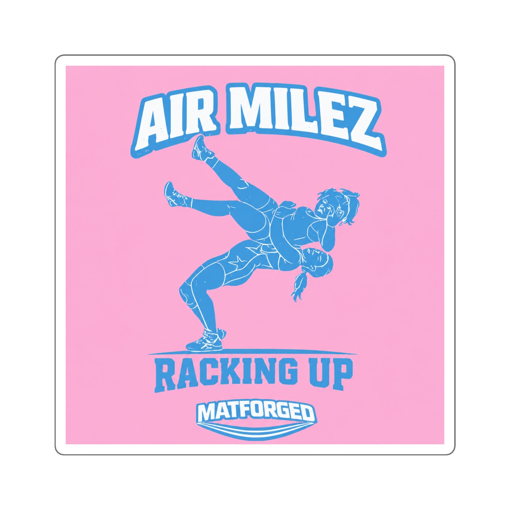 Olympic Girls - Air Milez Racking Up Square Sticker