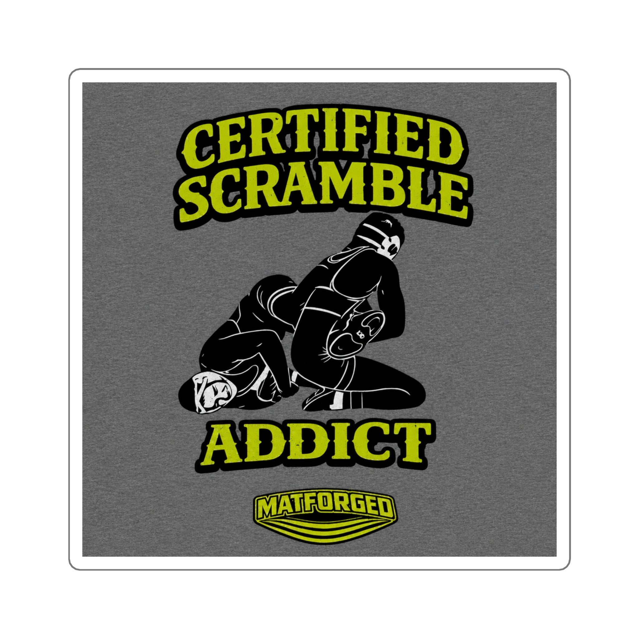 Mat Culture - Certified Scramble Addict Square Sticker