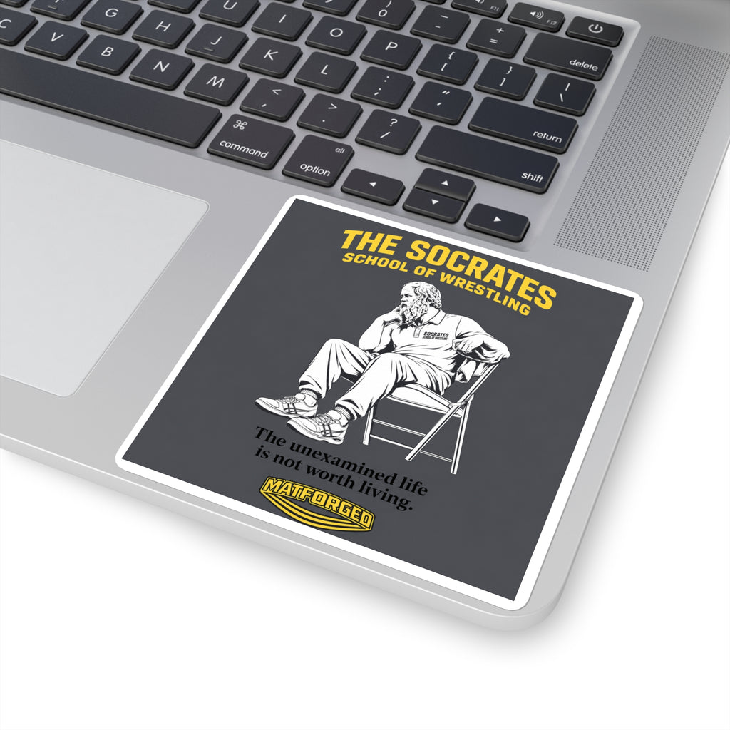 MindForged - The Socrates School of Wrestling Square Sticker