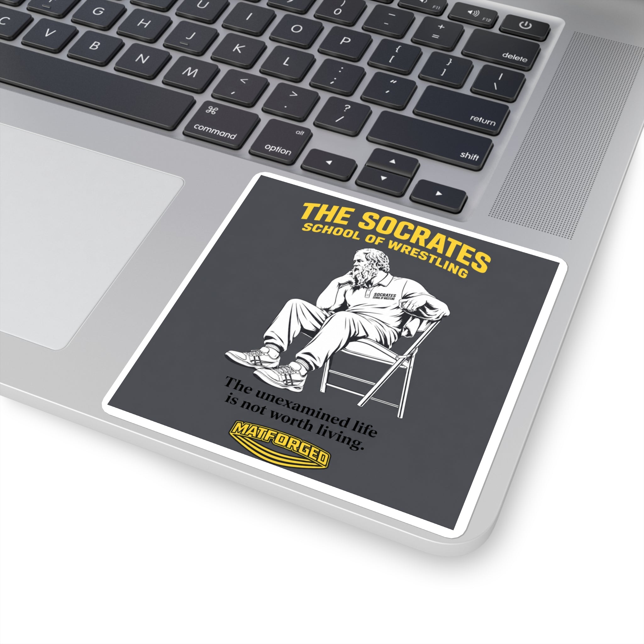MindForged - The Socrates School of Wrestling Square Sticker