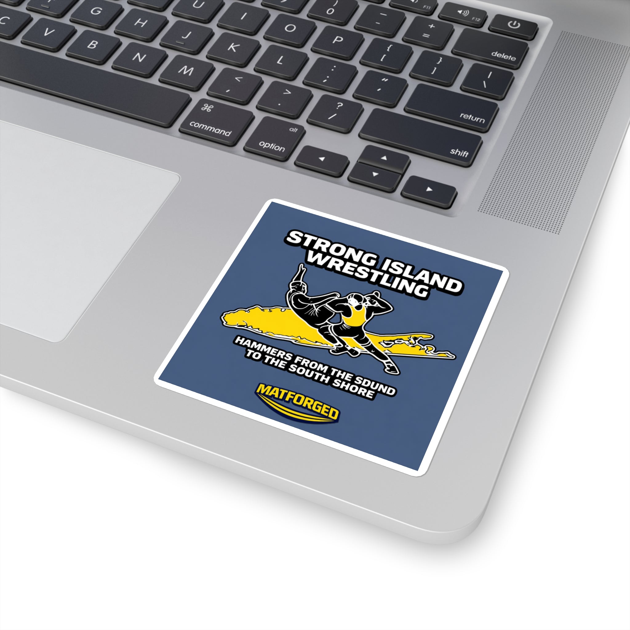 Wrestling Hotbed/Bragging Rights -  Strong Island Wrestling Square Sticker