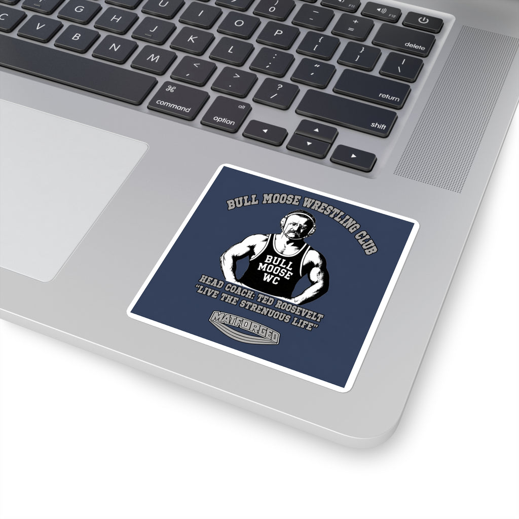 Mat Culture - Bull Moose Wrestling Club Square Sticker