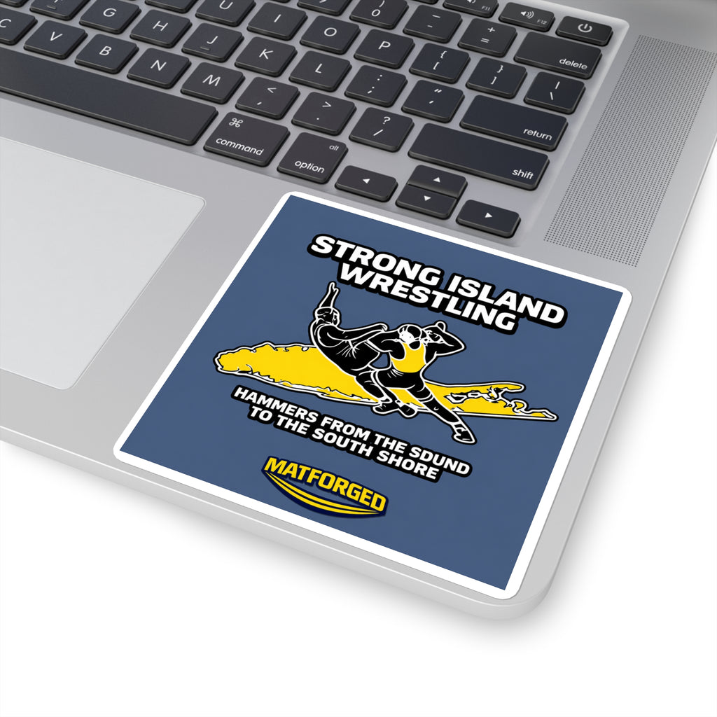 Wrestling Hotbed/Bragging Rights -  Strong Island Wrestling Square Sticker