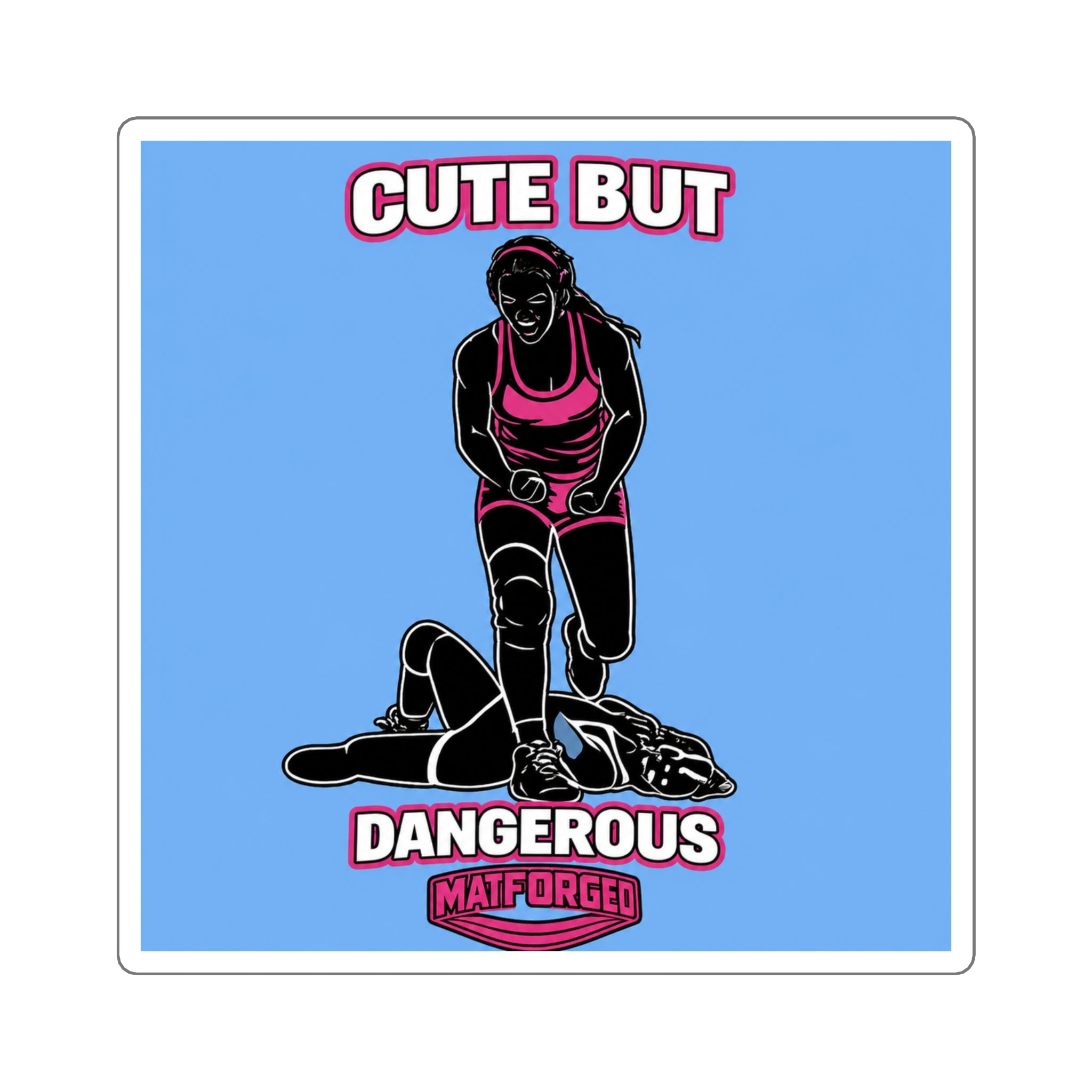 Girls - Cute But Dangerous Square Sticker