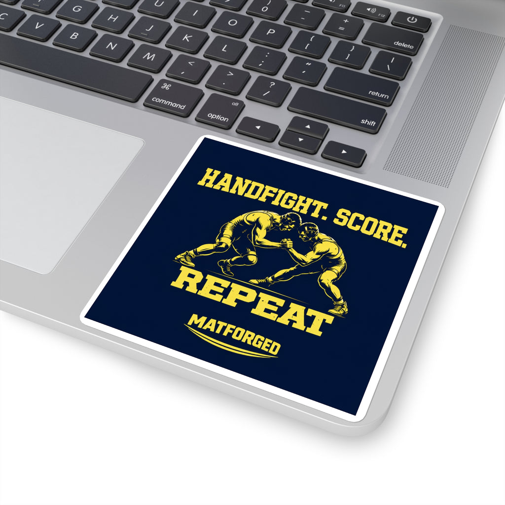 Grind - Handfight Score Repeat Square Sticker