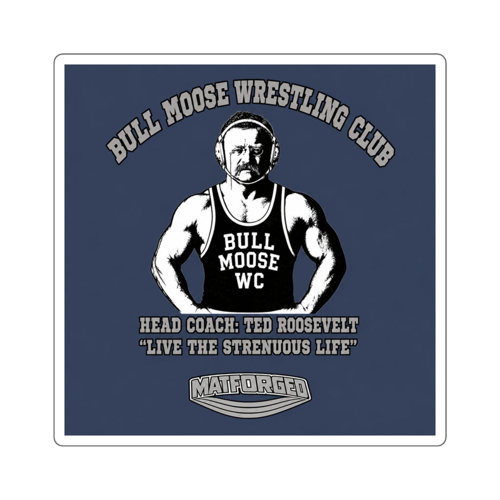 Mat Culture - Bull Moose Wrestling Club Square Sticker