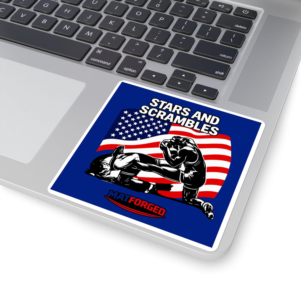 Patriotic - Stars and Scrambles Square Sticker