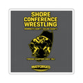 Wrestling Hotbed/Bragging Rights - Conference Wrestling Square Sticker