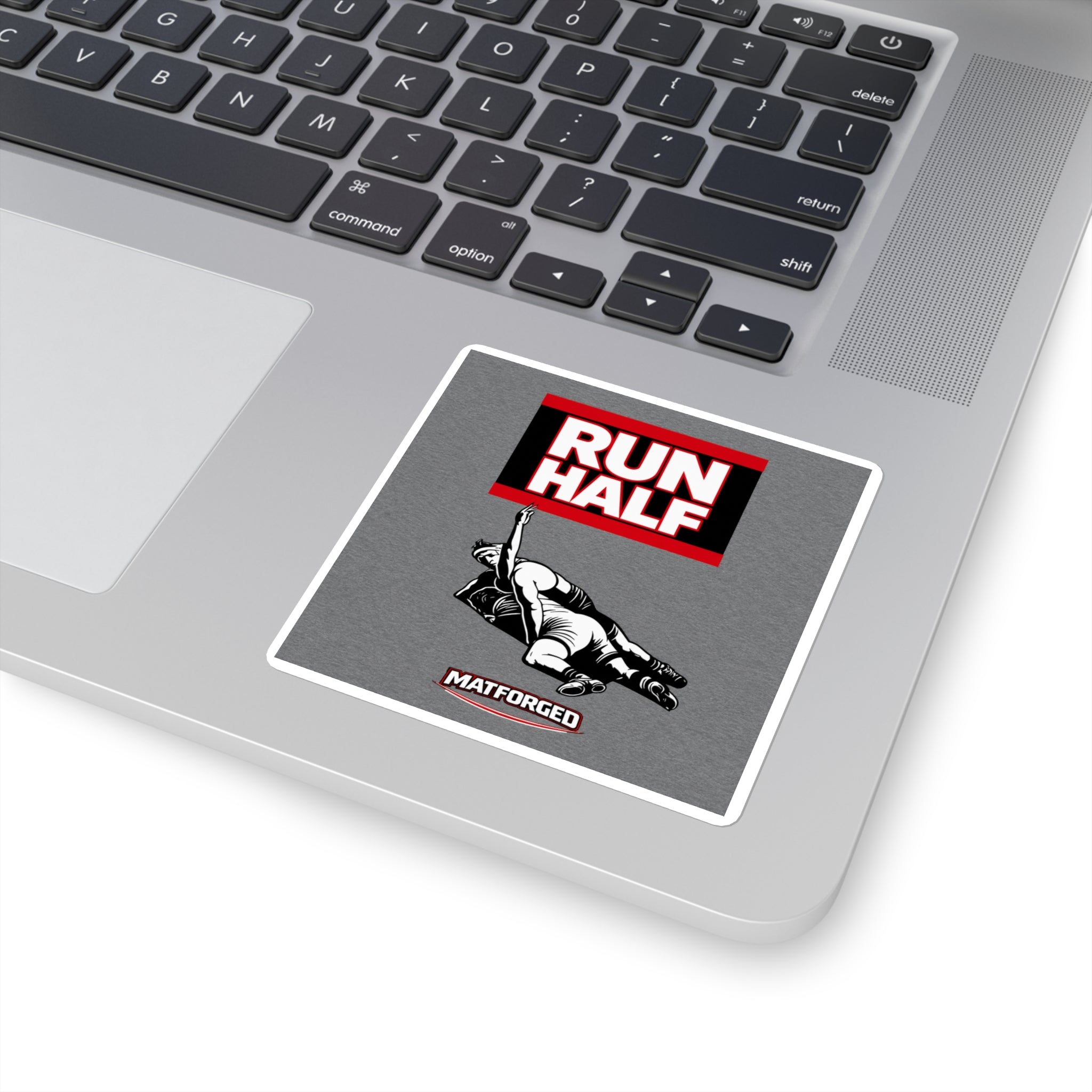 Wrestling Culture - Run Half Square Sticker