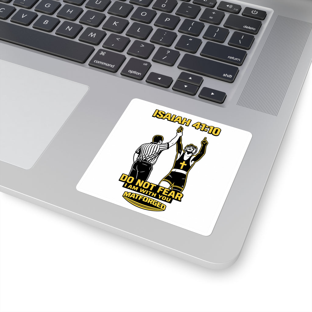 FaithForged - Isaiah 41:10 Square Sticker