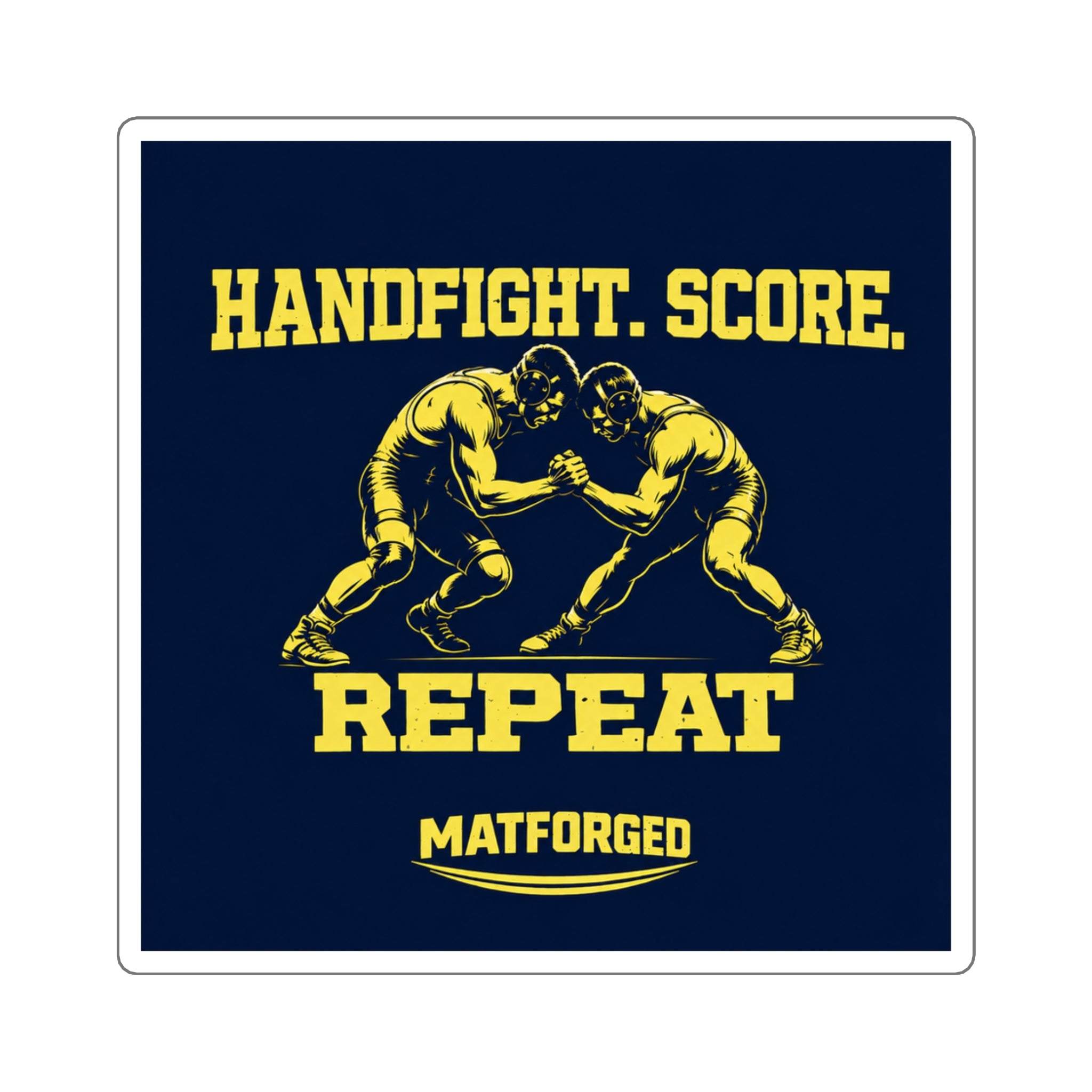 Grind - Handfight Score Repeat Square Sticker
