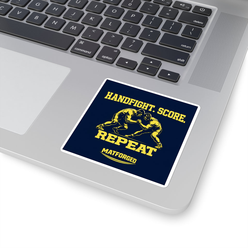 Grind - Handfight Score Repeat Square Sticker