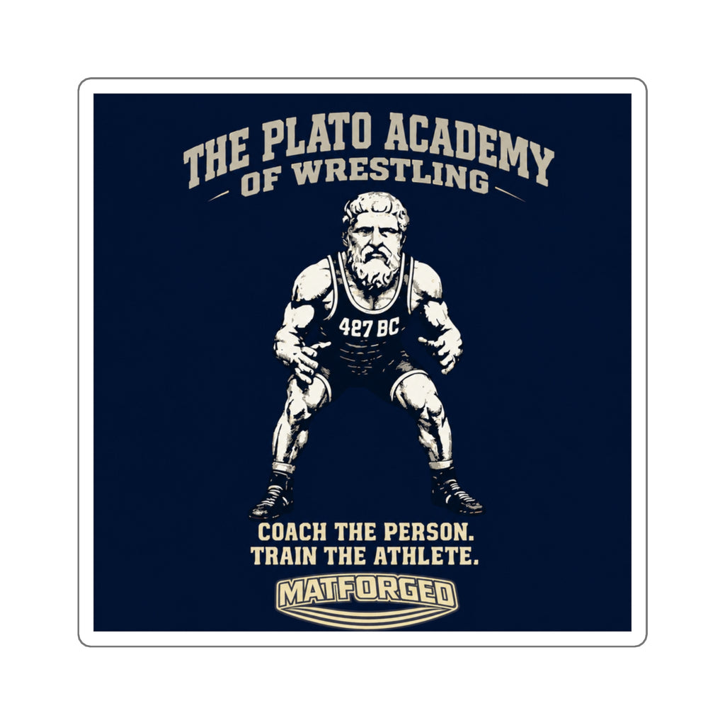 MindForged - Plato Academy of Wrestling Square Sticker