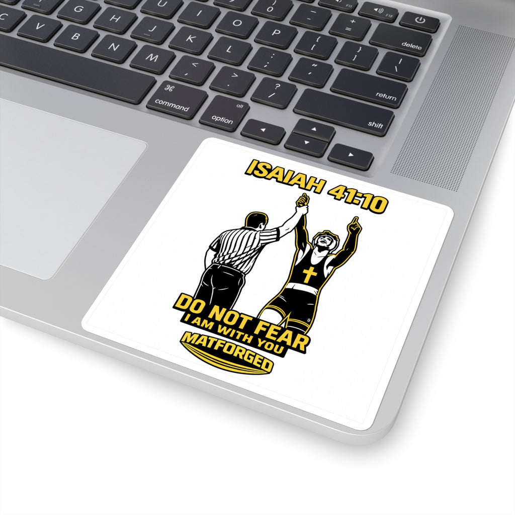 FaithForged - Isaiah 41:10 Square Sticker