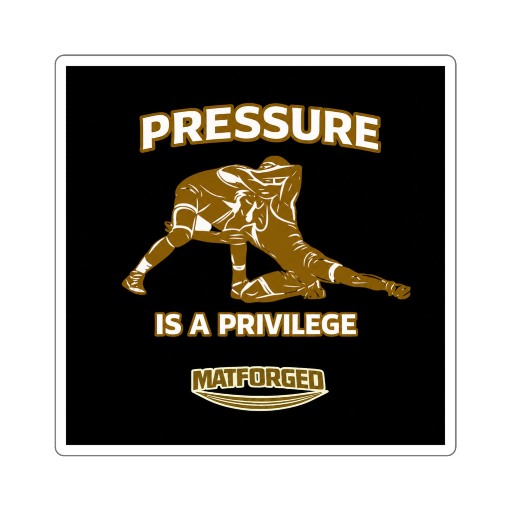 Relentless - Pressure Is A Privilege Square Sticker