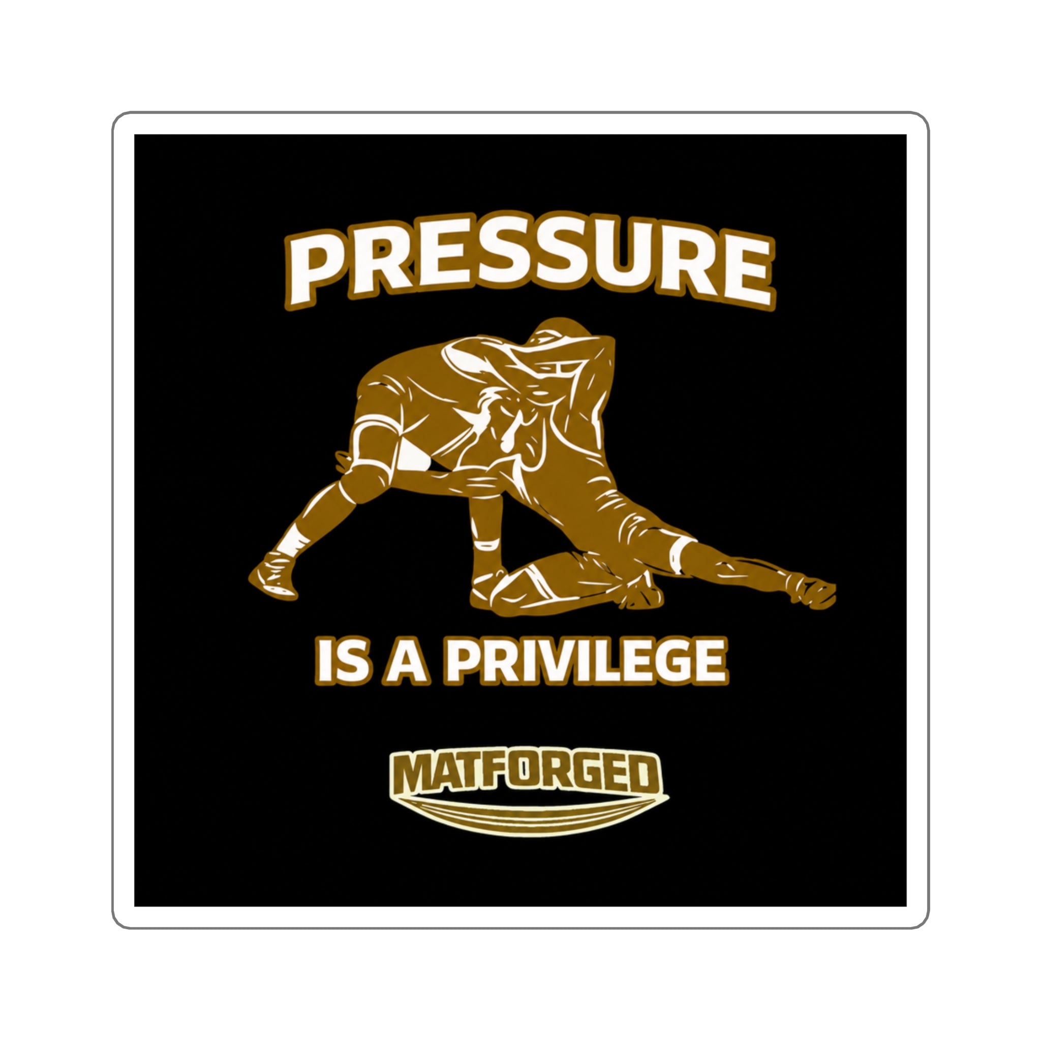Relentless - Pressure Is A Privilege Square Sticker