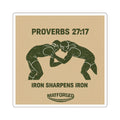 FaithForged - Proverbs 27:17  Square Sticker