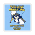 Wrestling Hotbed/Bragging Rights - Central Valley California Wrestling Square Sticker