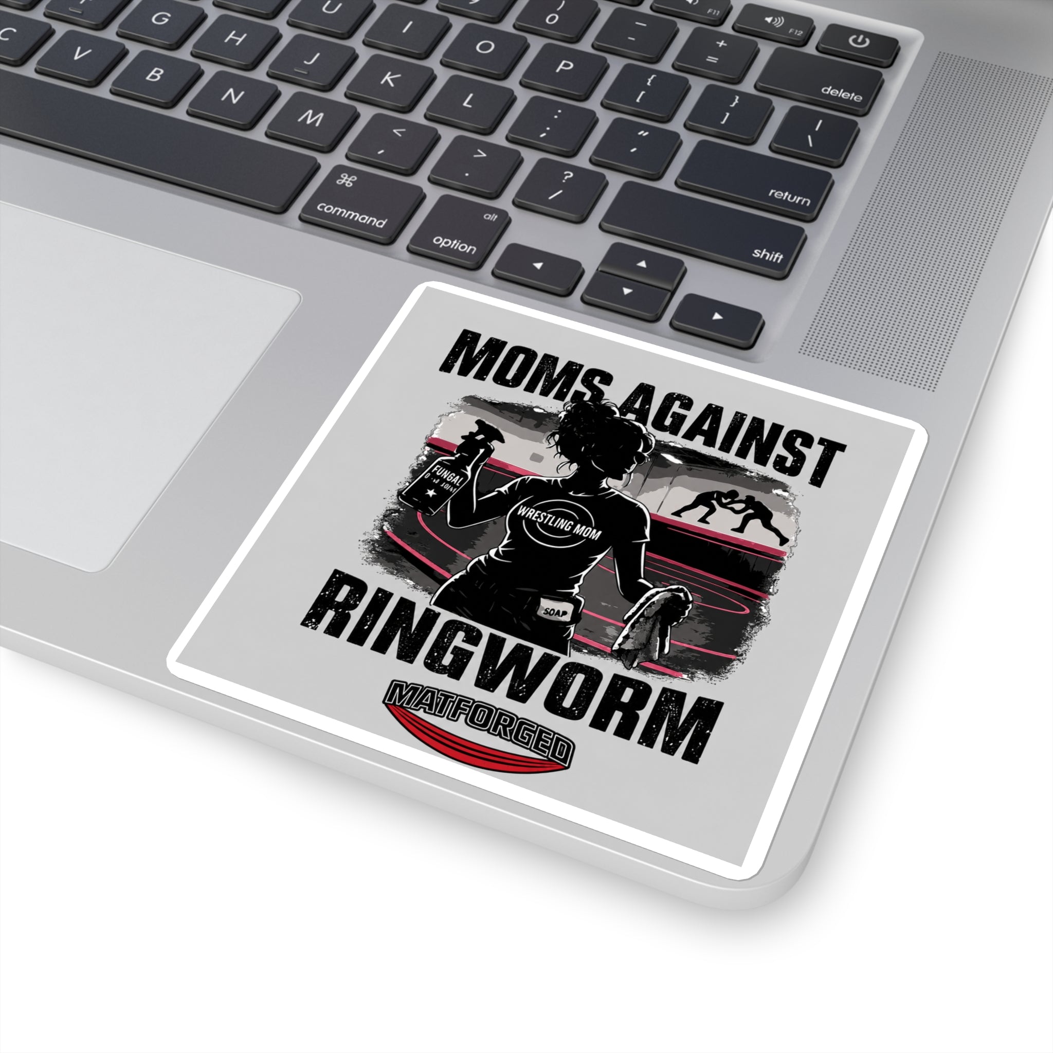 Support System - Moms Against Ringworm Square Sticker