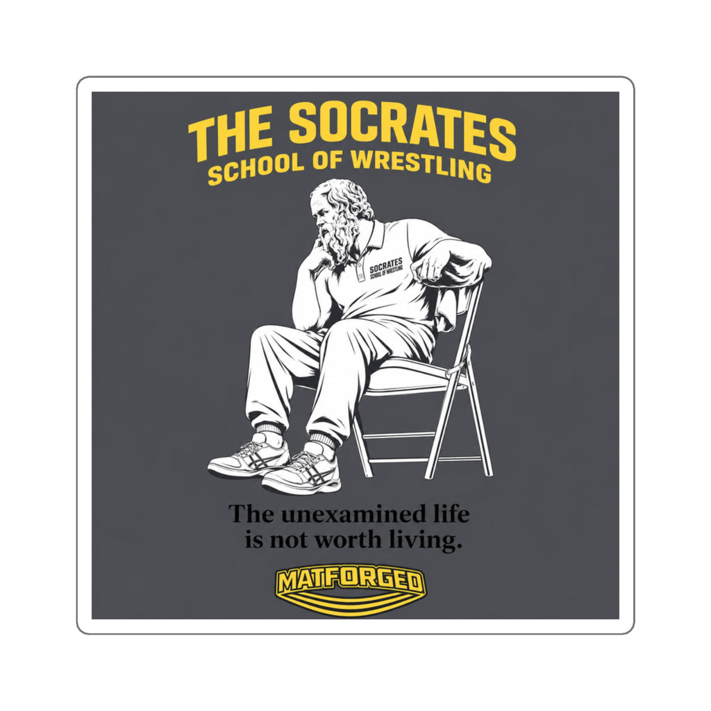 MindForged - The Socrates School of Wrestling Square Sticker