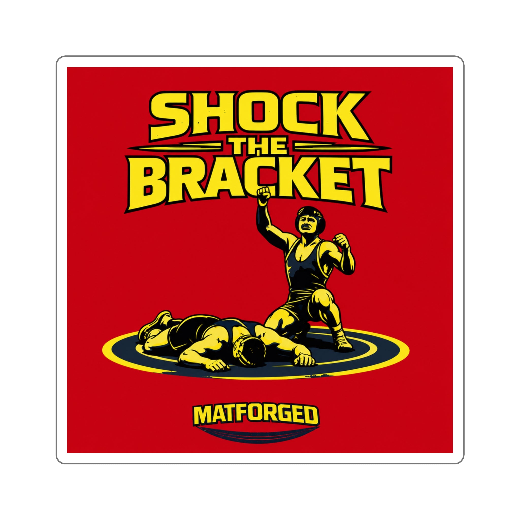 Underdog - Shock The Bracket Square Sticker