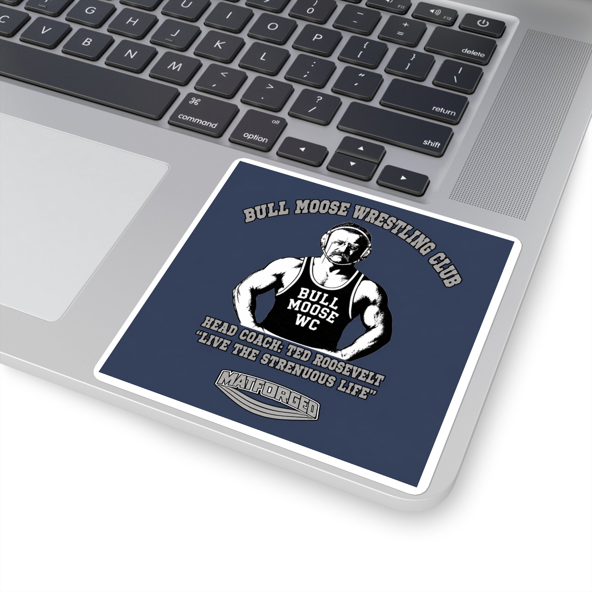 Mat Culture - Bull Moose Wrestling Club Square Sticker