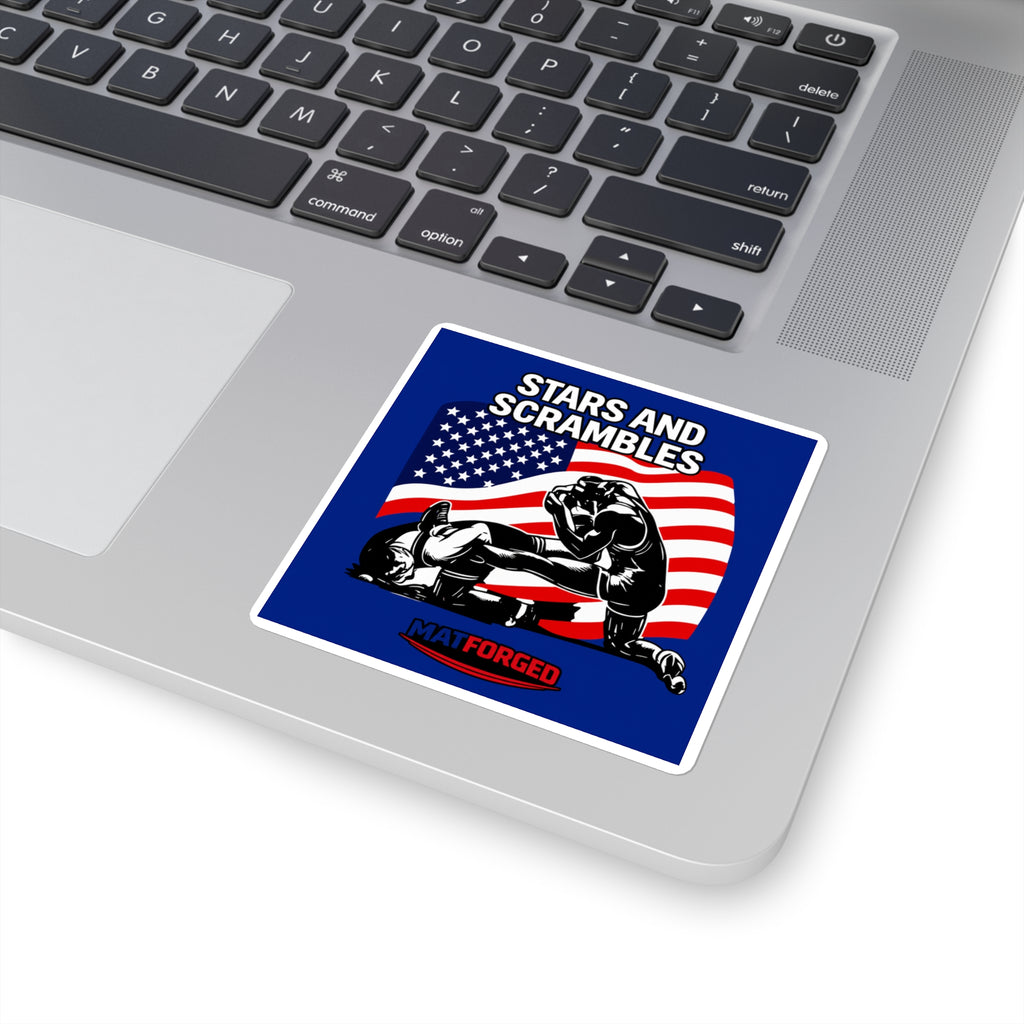 Patriotic - Stars and Scrambles Square Sticker
