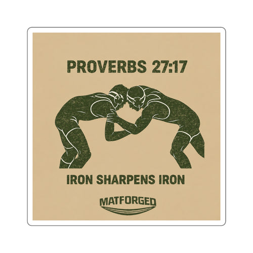 FaithForged - Proverbs 27:17  Square Sticker